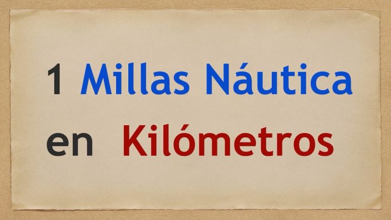 Descubre la conversión exacta: ¿Cuántos kilómetros son una milla náutica?